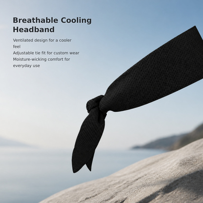Breathable Cooling Head Scarf with Adjustable Ties