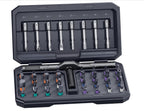 Magnetic Ratcheting Screwdriver Bit Set, 24/42-Piece Multifunctional Repair Tool Kit with T-Handle, Compact Storage Case for Furniture, Bikes & Electronics