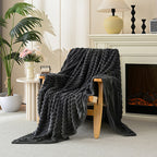 Ultra-Soft Striped Fleece Throw Blanket