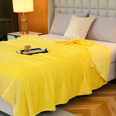 Ultra-Soft Striped Fleece Throw Blanket