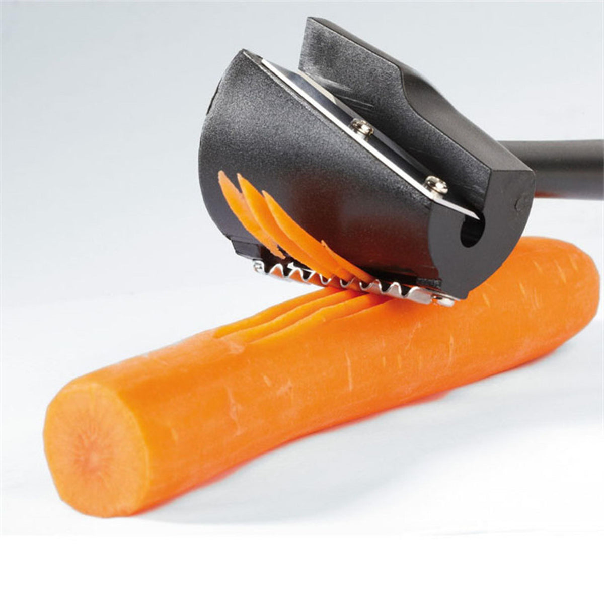 Rotating Vegetable Flower Cutter & Fruit Carving Tool for Salad Garnishes and Food Decoration