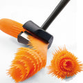 Rotating Vegetable Flower Cutter & Fruit Carving Tool for Salad Garnishes and Food Decoration