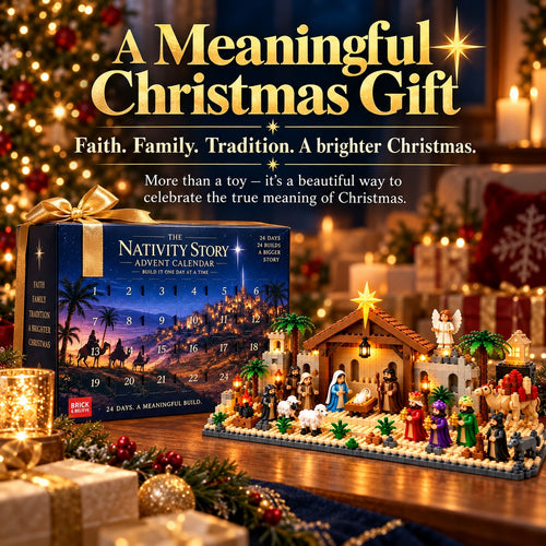 24-Day Nativity Advent Calendar Building Set – Daily Christmas Countdown with Complete Bethlehem Scene