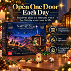 24-Day Nativity Advent Calendar Building Set – Daily Christmas Countdown with Complete Bethlehem Scene