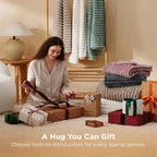 Ultra-Soft Striped Fleece Throw Blanket