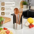 Stainless Steel Kitchen Utensil Organizer – Multi-Purpose Pot Lid & Cutting Board Rack