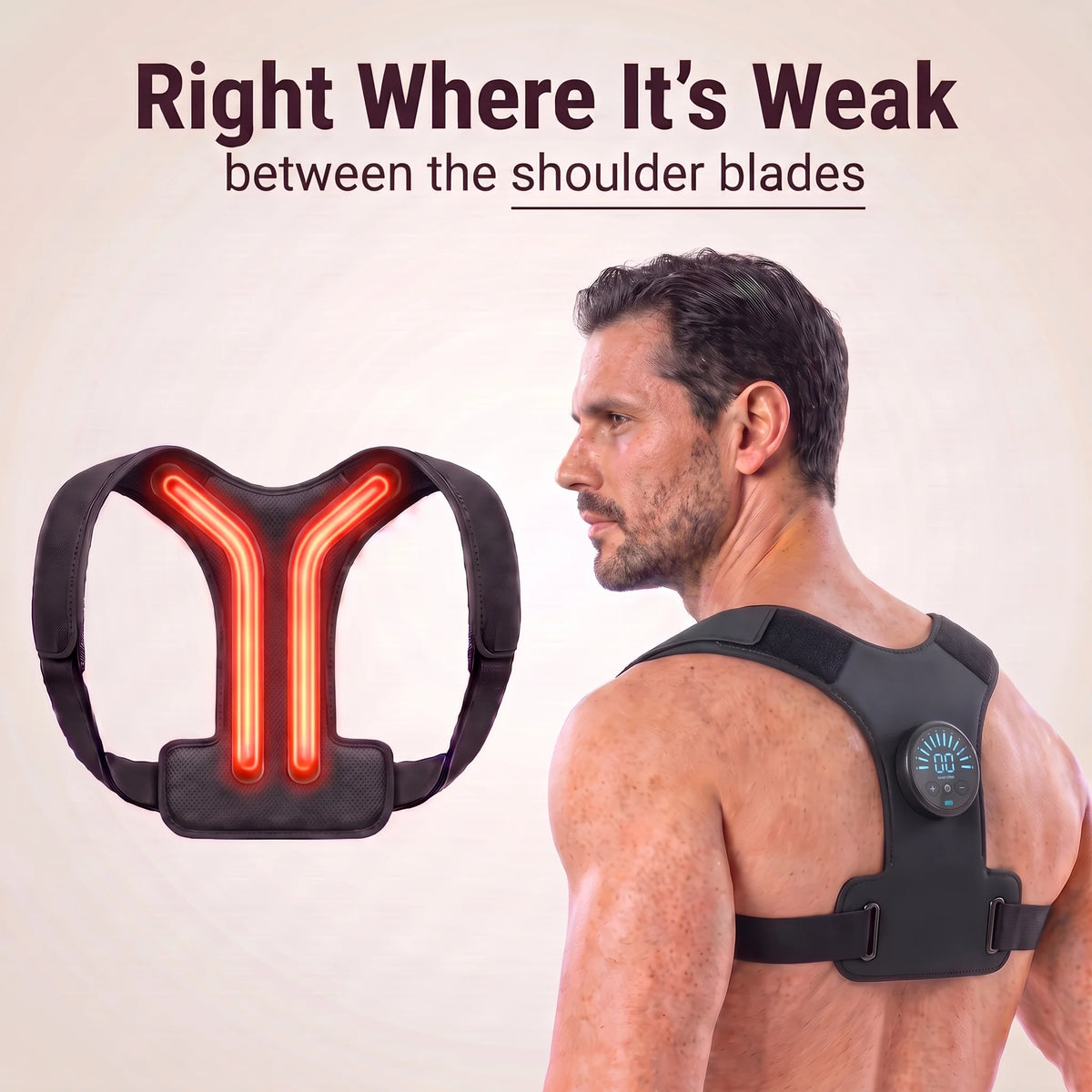Kestro EMS Posture Trainer – Strengthen Your Upper Back & Improve Posture